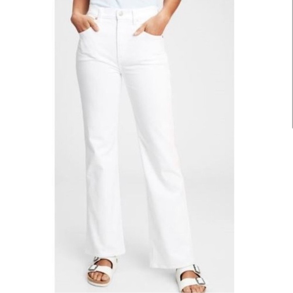 GAP Denim - GAP Size 31 (12R) Vintage Flare High Rise Jeans - White